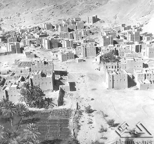 صورة لمناطق من حضرموت التقطت من الجو في الستينات 