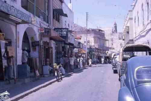 لتواهي احد الشاوارع الداخلي وساعة ليتل بن مطله عام 1961م